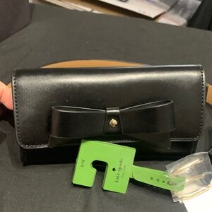 Kate Spade Black Leather Bow Belt Bag S/M